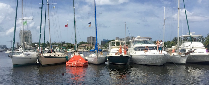 Sailstice, Boat Tug-O-War in Ft Lauderdale