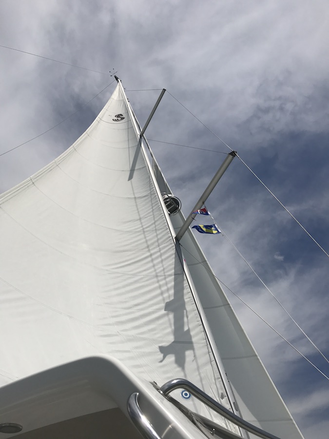 Club Nautique under sail