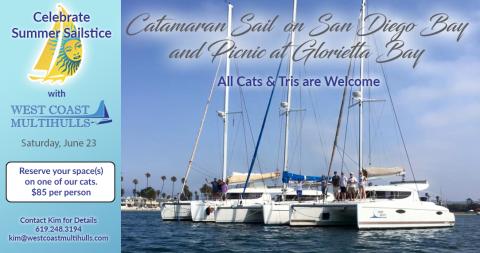 Catamaran Sail on San Diego Bay  & Picnic at Glorietta Bay