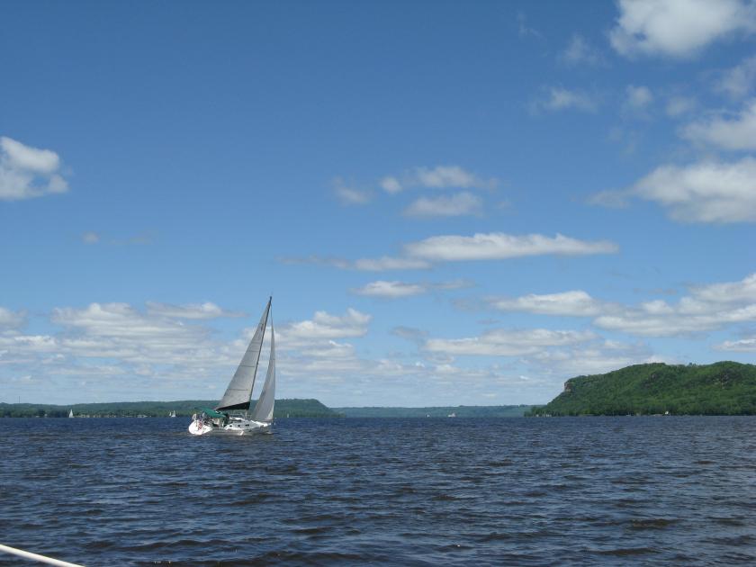 Sailing on Lake Pepin